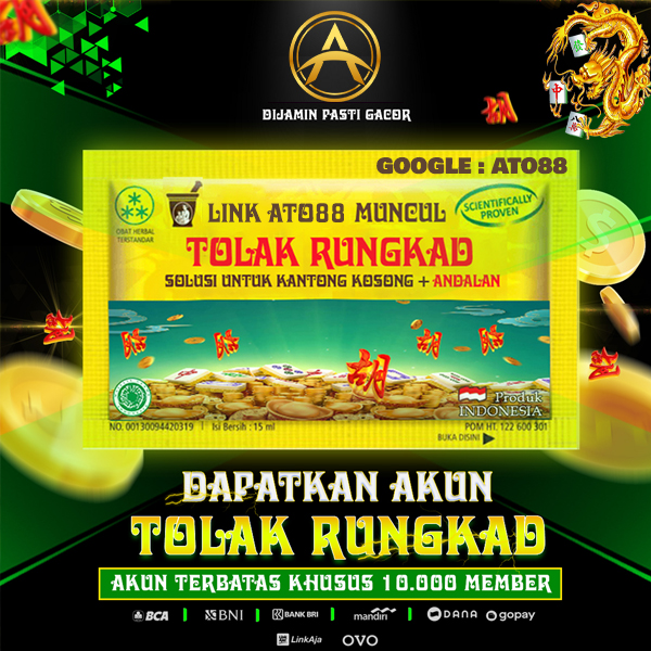 ATO88: Agen Taruhan Online Slot88 Gampang Menang Pulsa Tanpa Potongan